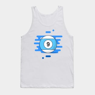 Blue Billiard Ball Tank Top